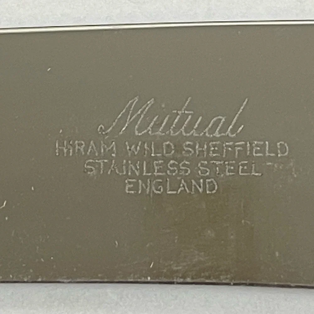 Mutual Hiram‎ Wild Sheffield Fork, Steel, & Knife Stag Antler England W/Box